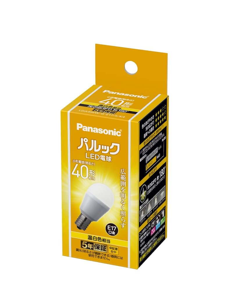 Amazon | パナソニック ミニクリプトン型 パルック LED電球 口金